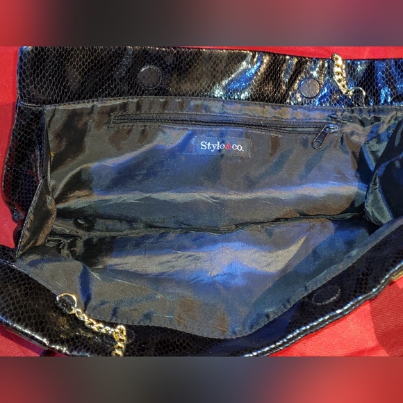 Faux snake skin purse/clutch - Picture 3 of 5